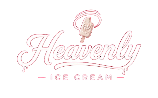 Heavenly Ice Cream Factory Logo
